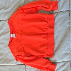 Carter's Toddler Girl 2T Red Sweatshirt with Embroidered Detail